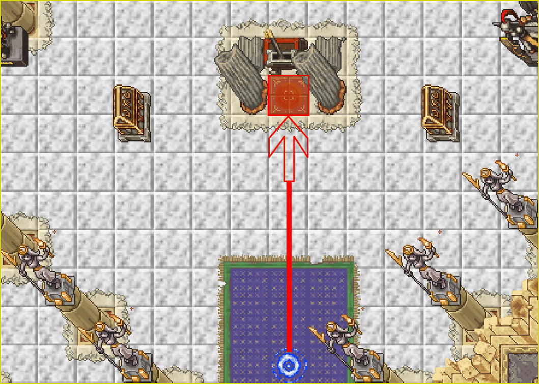 Go from the portal to the center trigger tile